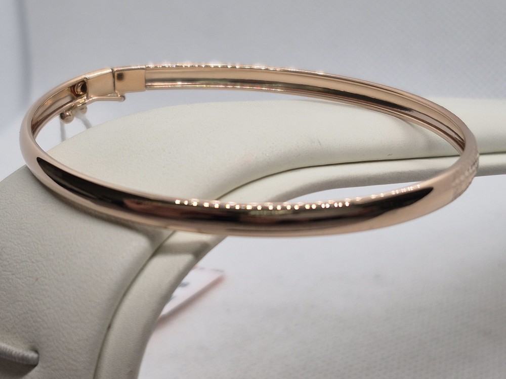 БЖГ585 БРАСЛЕТ ЖЕСТКИЙ ГЛАДКИЙ (Au 585)