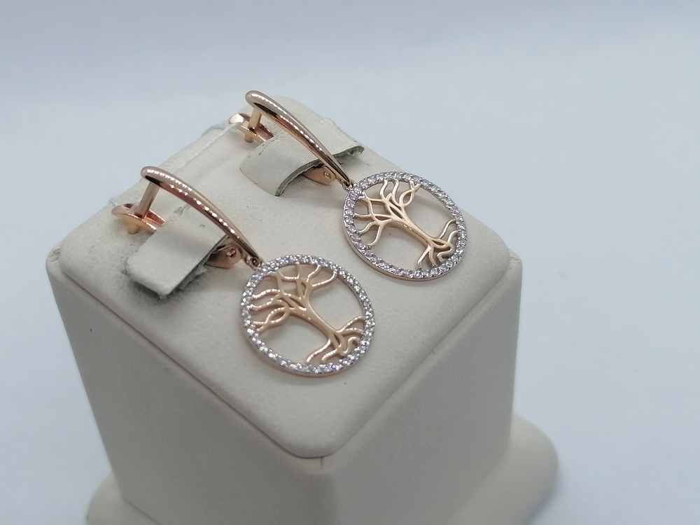 СЕРЬГИ С КАМНЯМИ (Au 585)