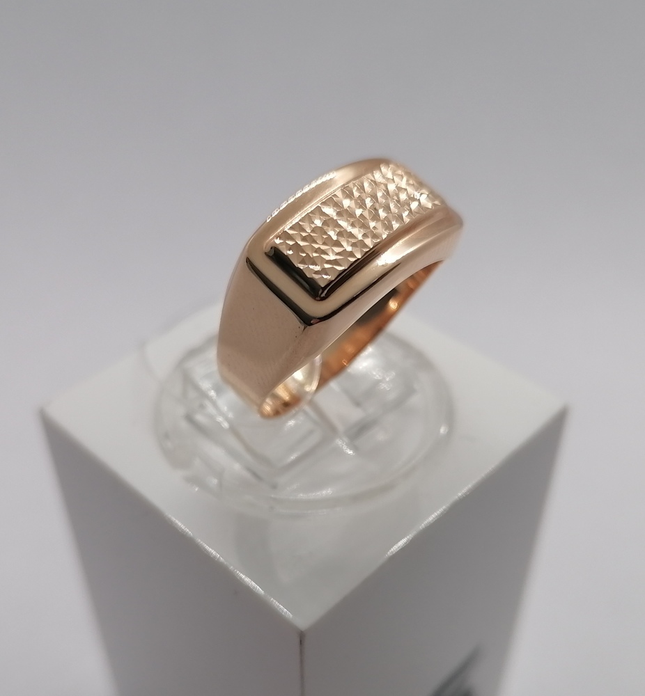 07-1587 КОЛЬЦО ПЕЧАТКА без камня (Au 585)