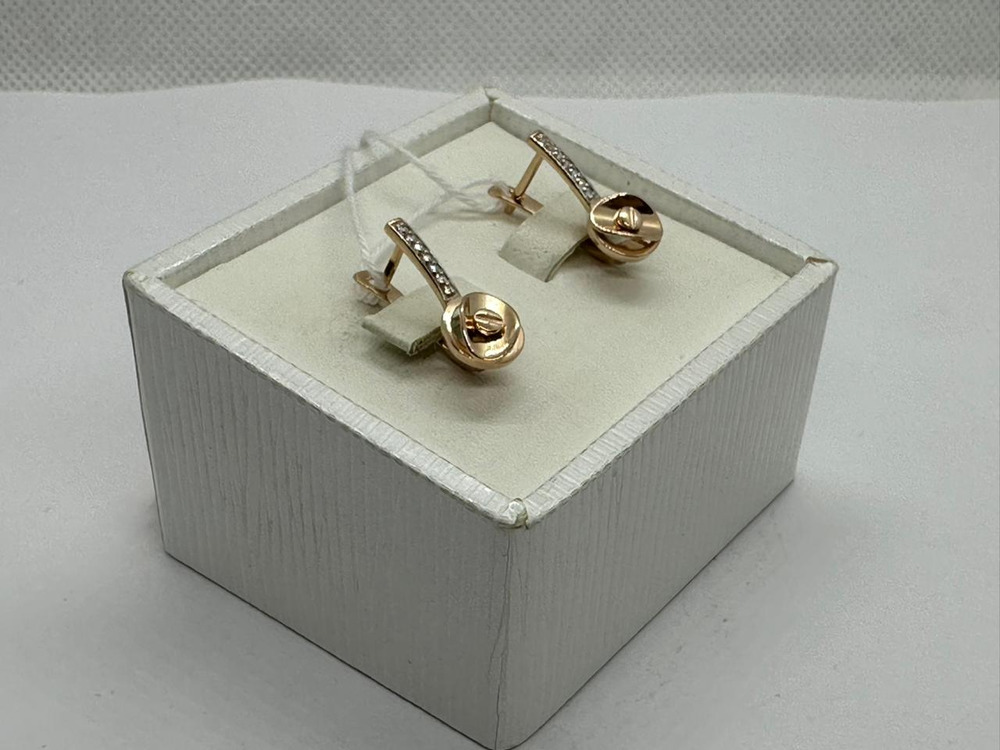 СЕРЬГИ С КАМНЯМИ (Au 585)