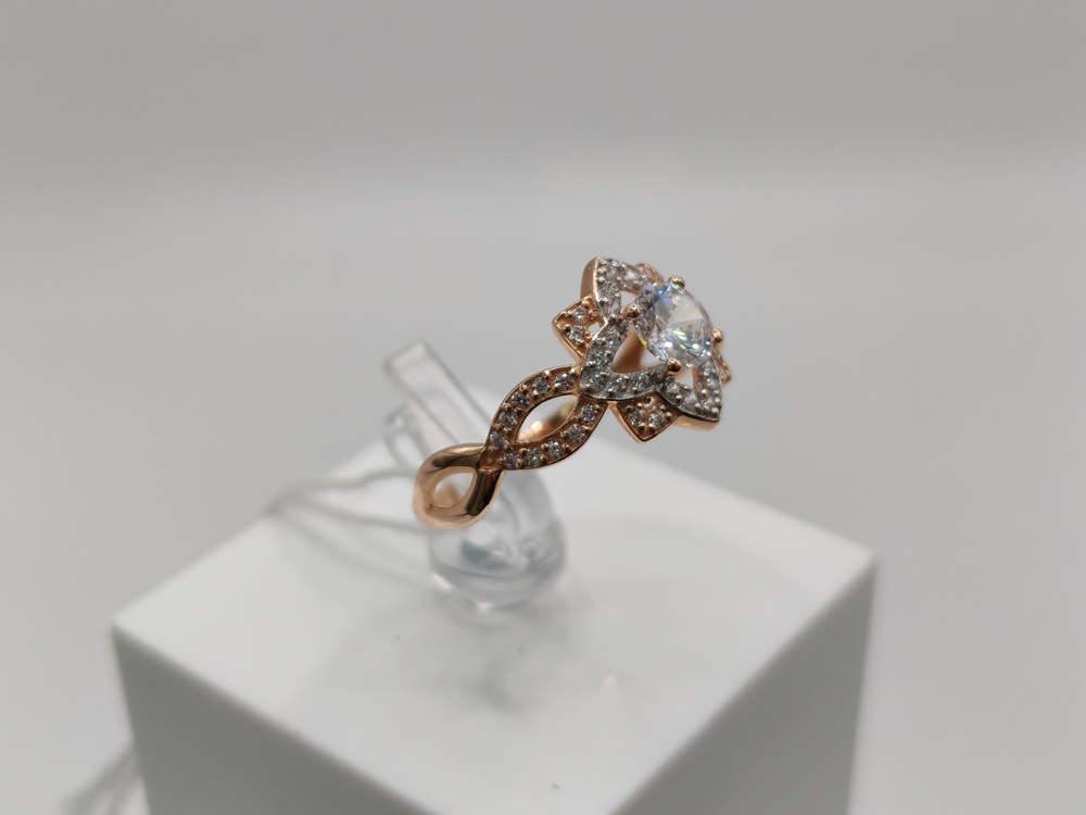 КОЛКМИ585 КОЛЬЦО С КАМНЯМИ (Au 585)