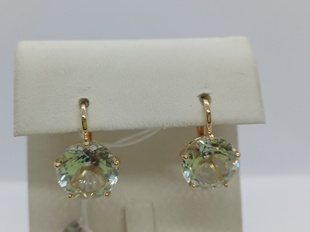 СЕРЬГИ С КАМНЕМ (Au 585)