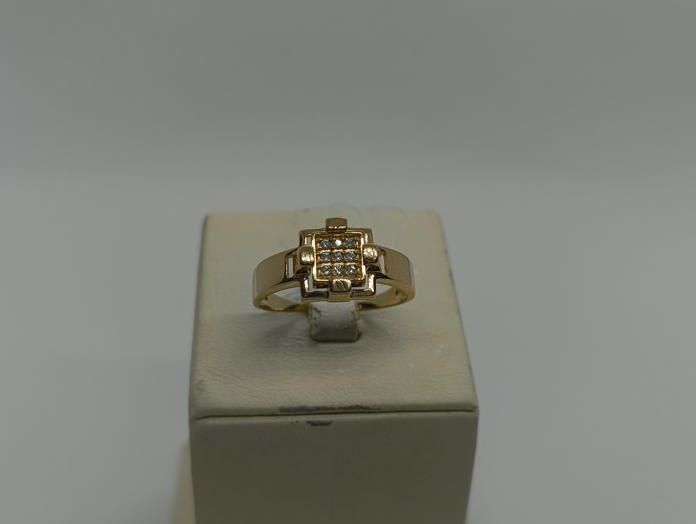 КОЛЬЦО С КАМНЯМИ (Au 585)