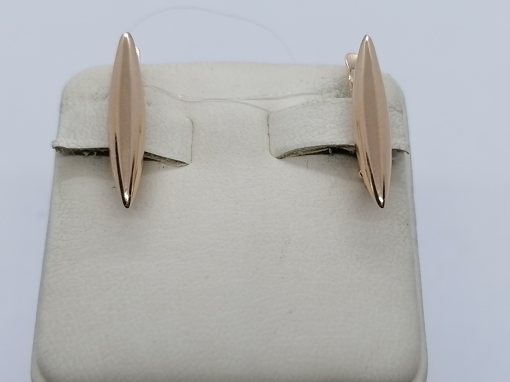 СЕРЬГИ БЕЗ КАМНЯ (Au 585)