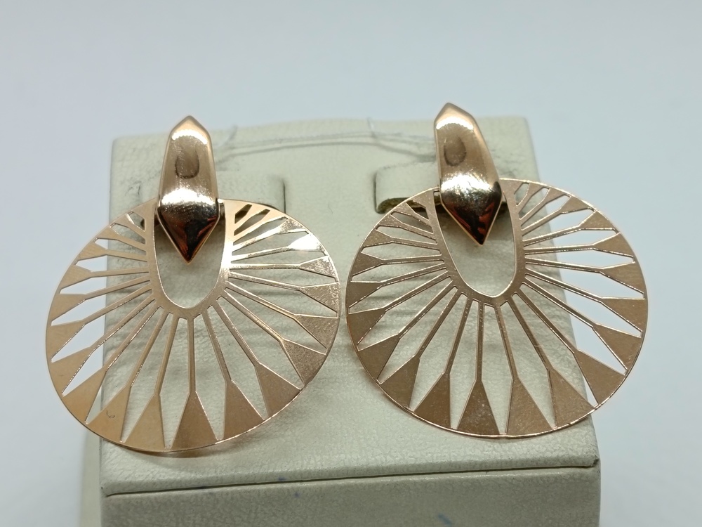 СЕРЬГИ БЕЗ КАМНЯ (Au 585)