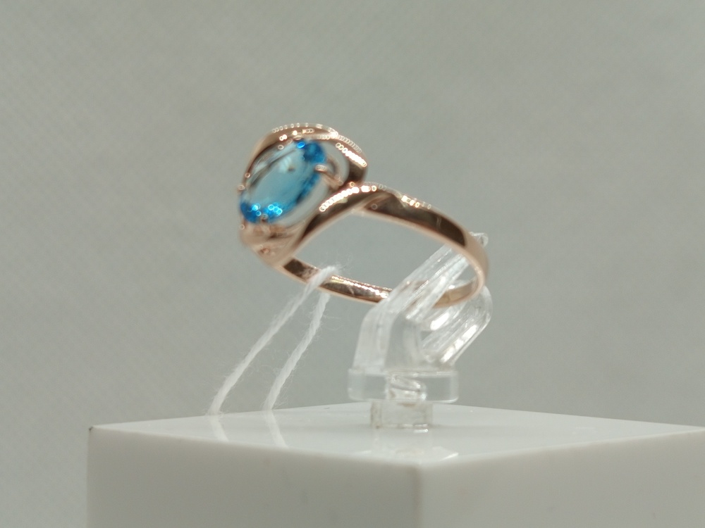 КОЛКМ585 КОЛЬЦО С КАМНЕМ (Au 585)