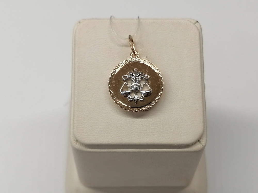 ПОДВЕСКА ЗНАК ЗОДИАКА ВЕСЫ (Au 585)