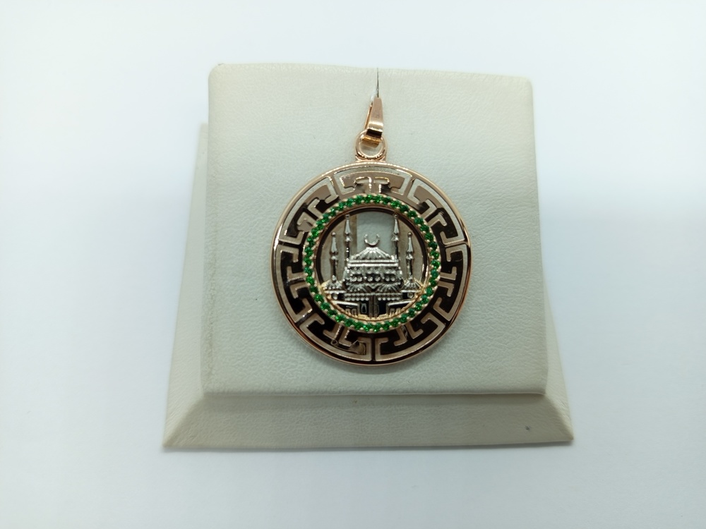 ПОДВЕСКА МЕЧЕТЬ с камнями (Au 585)