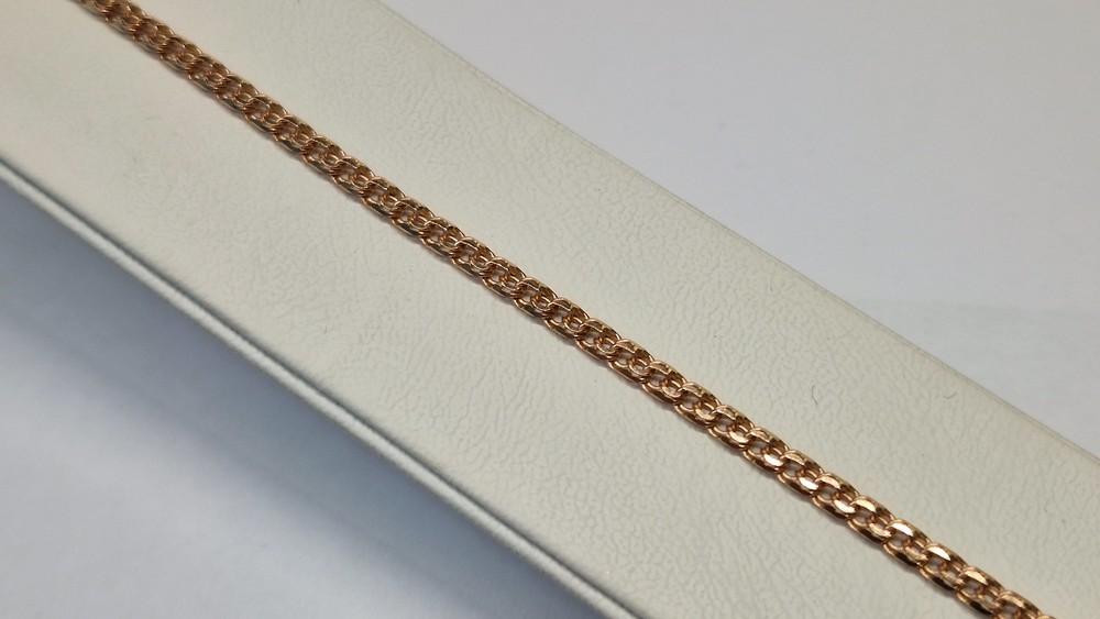 БЛБ585 БРАСЛЕТ ПОЛНОВЕСНЫЙ Бисмарк (Au 585)