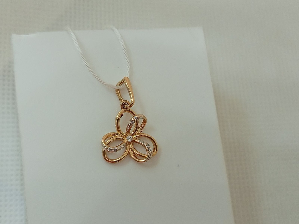 ПОДКМИ585 ПОДВЕСКА С КАМНЯМИ (Au 585) ПОДКМИ585 ПОДВЕСКА С КАМНЯМИ (Au 585)