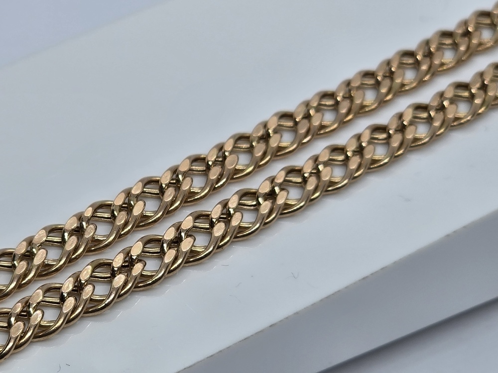 ЦЕПЬ ПУСТОТЕЛАЯ Ромб двойной (Au 585)