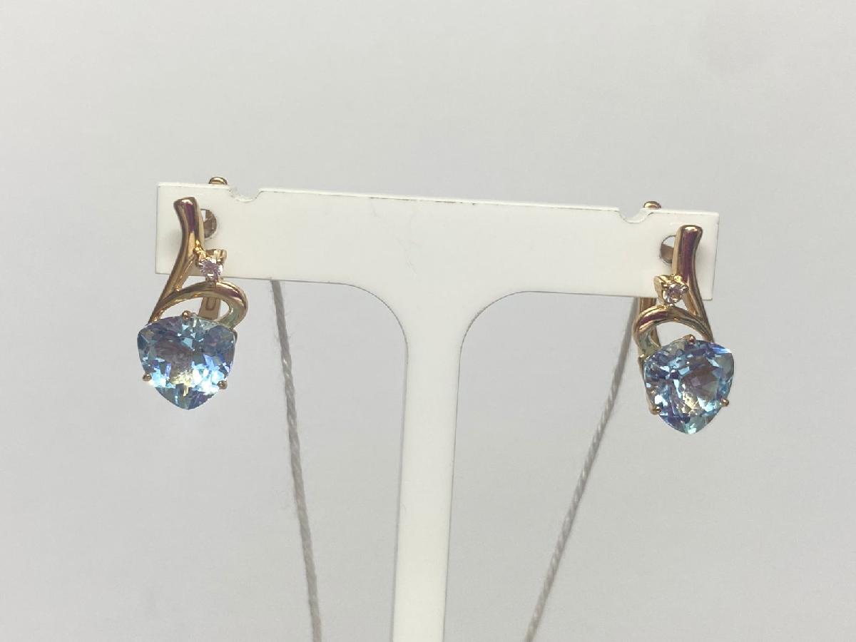 СЕРЬГИ С КАМНЯМИ (Au 585)