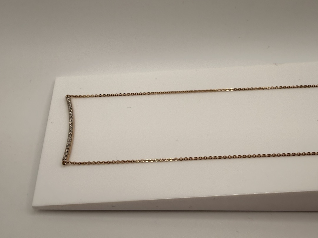 КОЛЬЕ С КАМНЯМИ Au 585