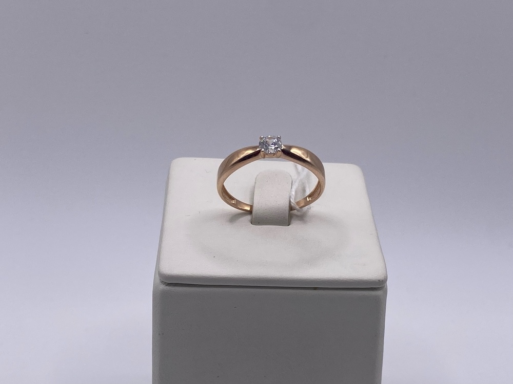 КОЛКМ585 КОЛЬЦО С КАМНЕМ (Au 585)