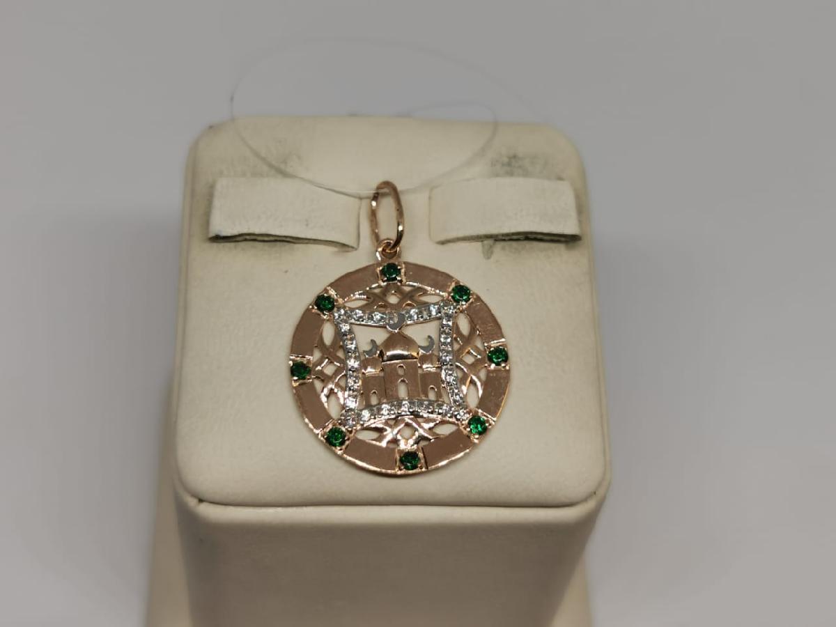 ПОДВЕСКА С КАМНЯМИ (Au 585)