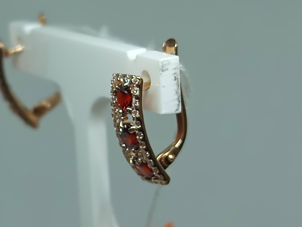 СЕРЬГИ С КАМНЯМИ (Au 585)