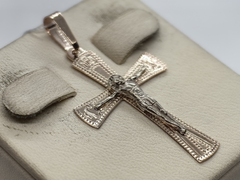 ПОДВЕСКА КРЕСТ без камня (Au 585)