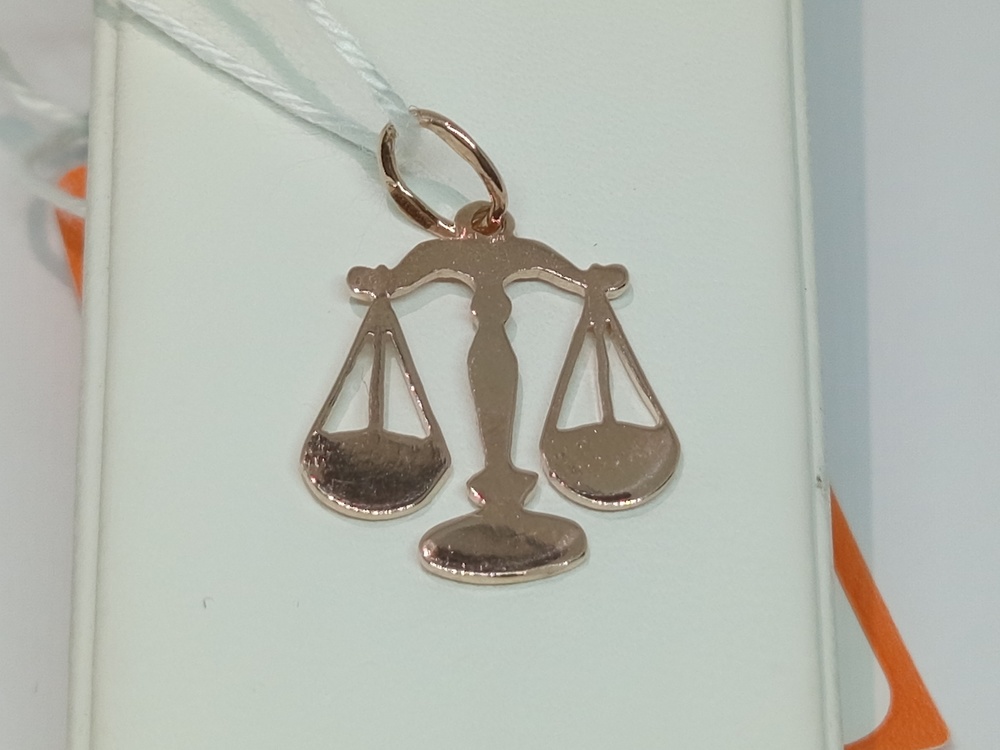 ПОДВЕСКА ЗНАК ЗОДИАКА ВЕСЫ Au 585