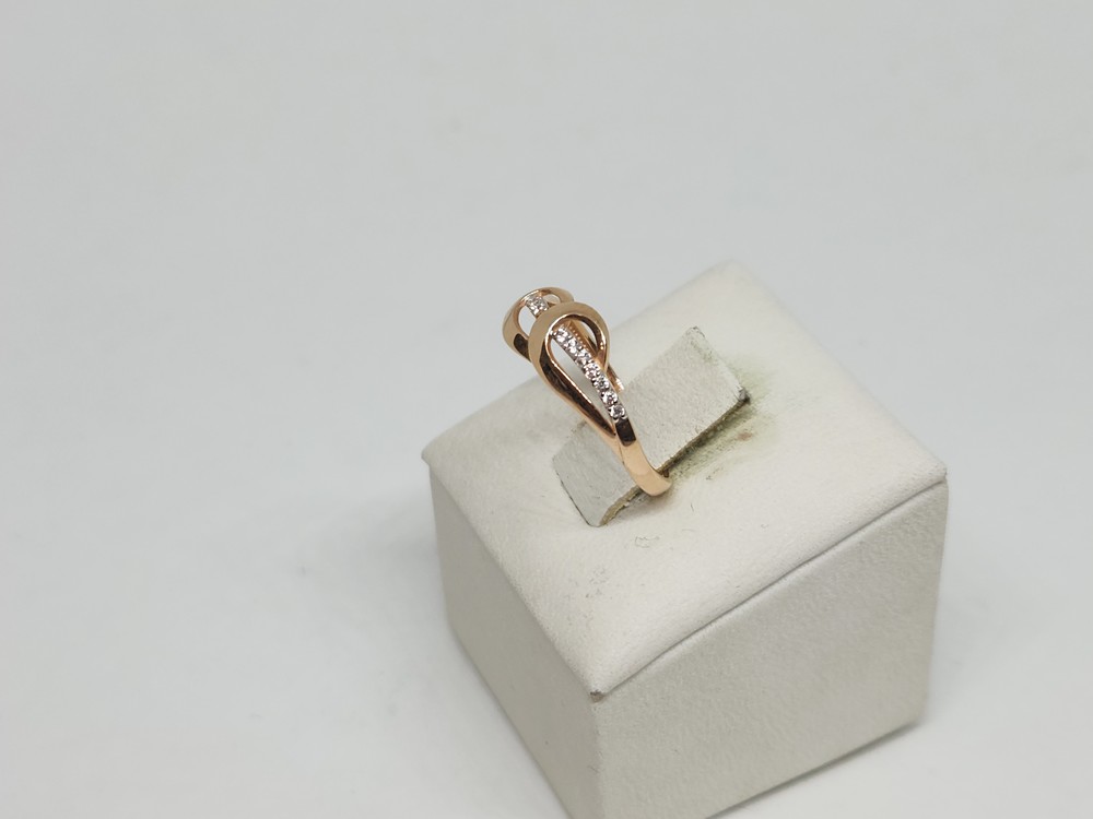 КОЛЬЦО С КАМНЯМИ (Au 585)