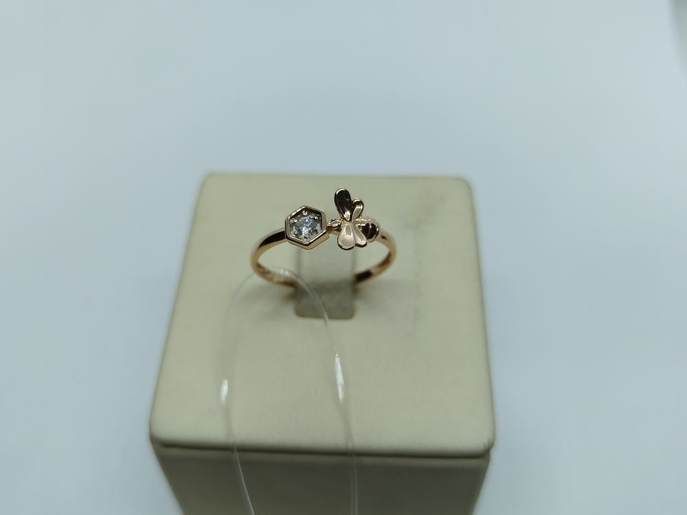 КОЛЬЦО С КАМНЕМ (Au 585)