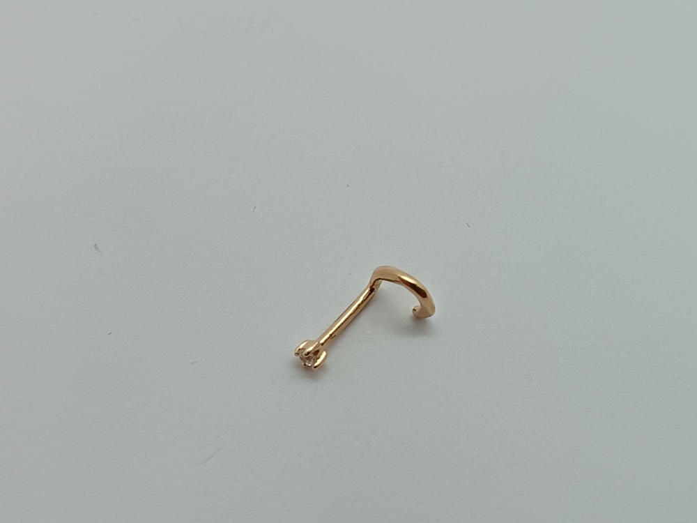 ПИРСИНГ С КАМНЕМ (Au 585)