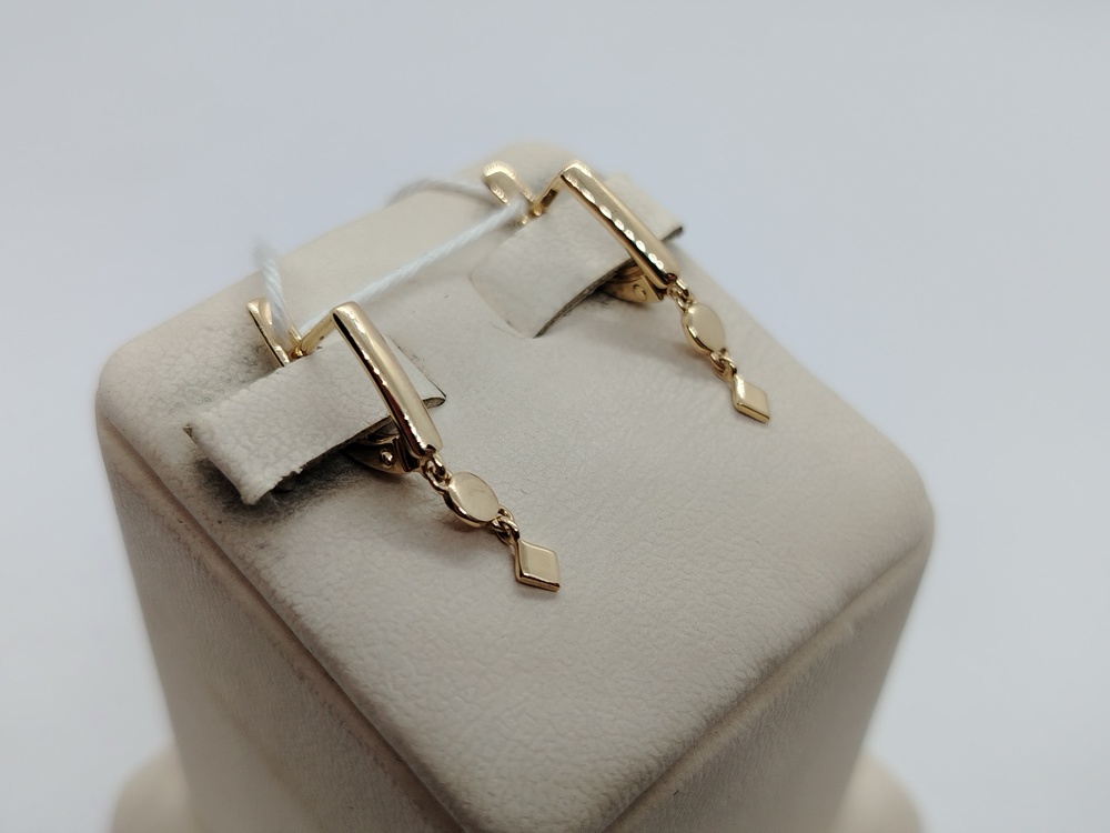 СБКМ585 СЕРЬГИ БЕЗ КАМНЯ (Au 585)