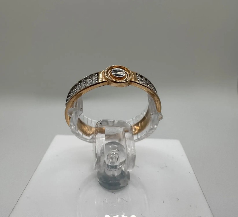 КОЛЬЦО С КАМНЯМИ (Au 585)