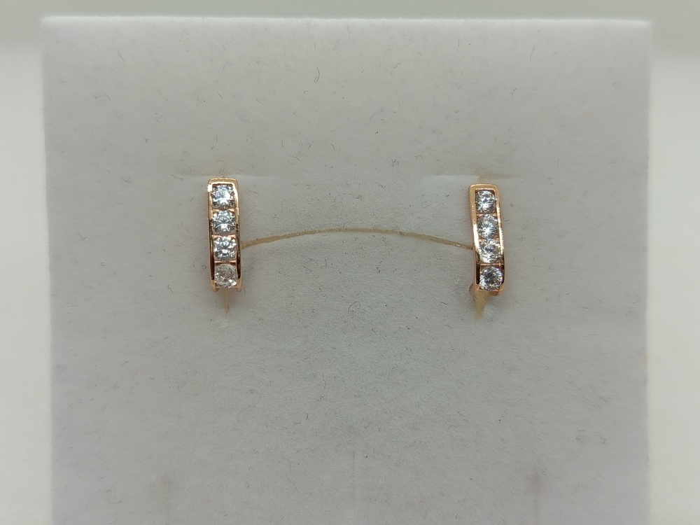 СКМИ585 СЕРЬГИ С КАМНЯМИ (Au 585)