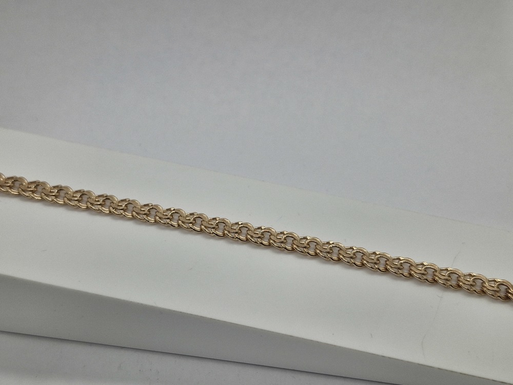 БРАСЛЕТ ПУСТОТЕЛЫЙ Бисмарк (Au 585)