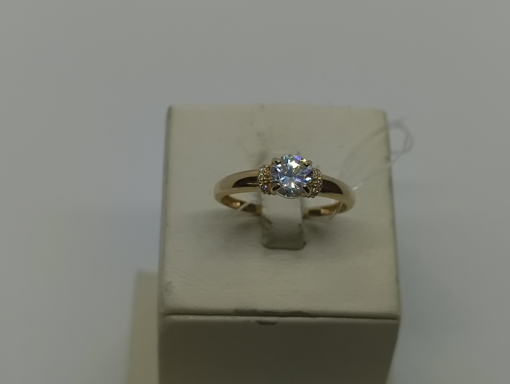 КОЛЬЦО С КАМНЯМИ (Au 585)