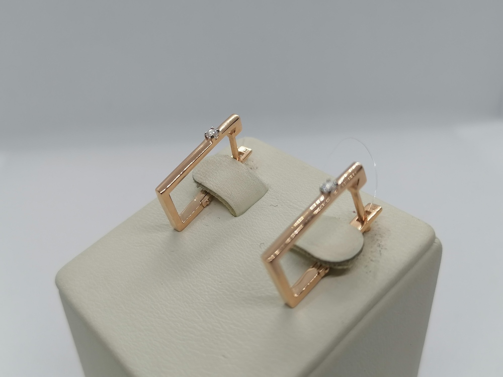 СЕРЬГИ С КАКМНЕМ (Au 585) СЕРЬГИ С КАКМНЕМ (Au 585)