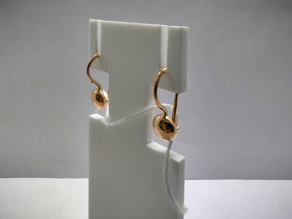 СЕРЬГИ БЕЗ КАМНЯ (Au 585)