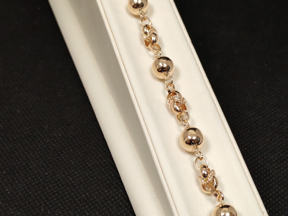 БРАСЛЕТ ПУСТОТЕЛЫЙ Фантазия (Au 585)