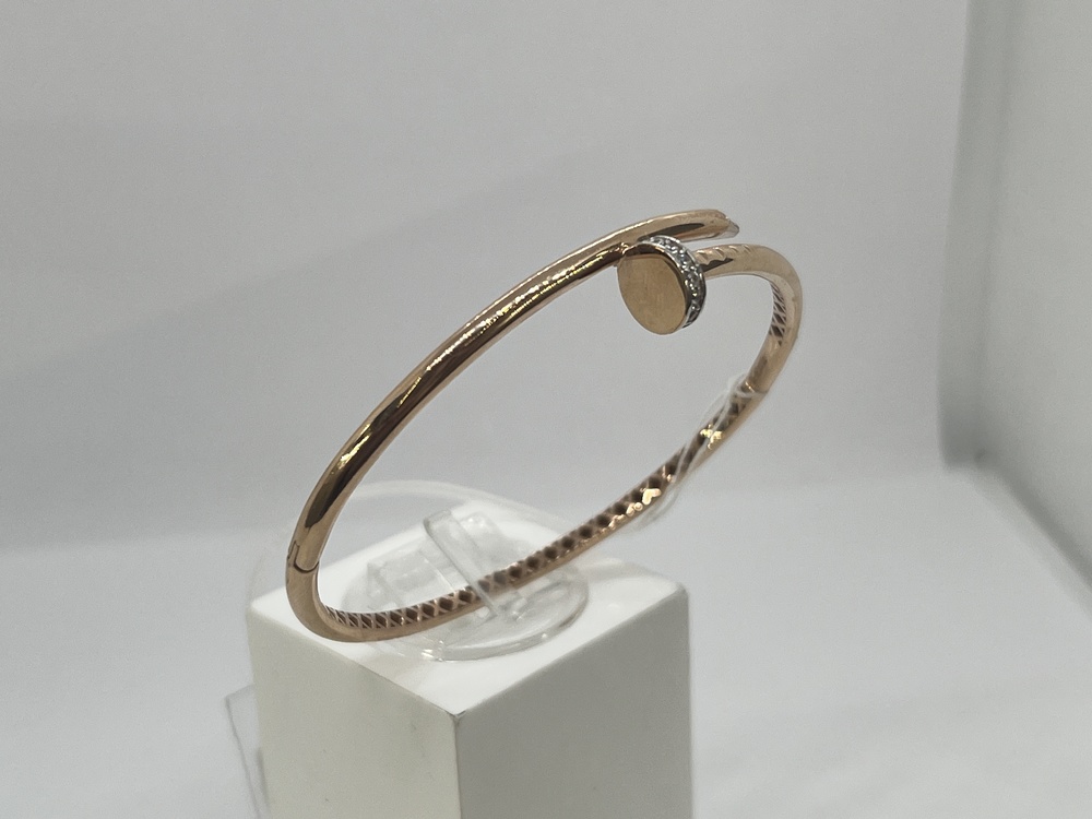 БРАСЛЕТ ЖЕСТКИЙ с камнями (Au 585)