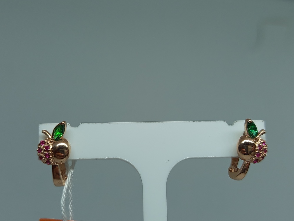 СКМИ585 СЕРЬГИ С КАМНЯМИ (Au 585)