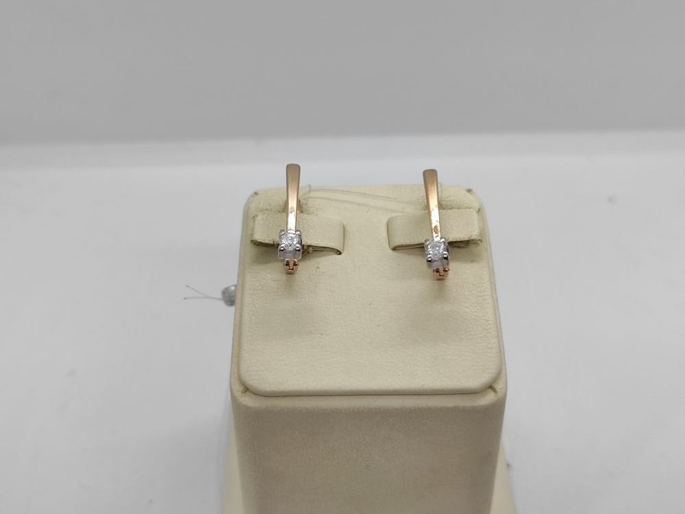 СЕРЬГИ С КАМНЕМ (Au 375)