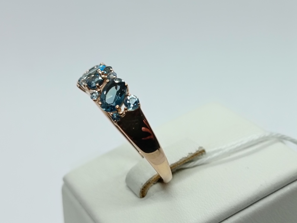 КОЛКМИ585 КОЛЬЦО С КАМНЯМИ (Au 585)