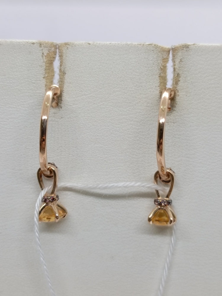 СЕРЬГИ С КАМНЯМИ (Au 585)