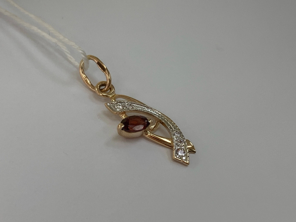 ПОДКМИ585 ПОДВЕСКА С КАМНЯМИ (Au 585)