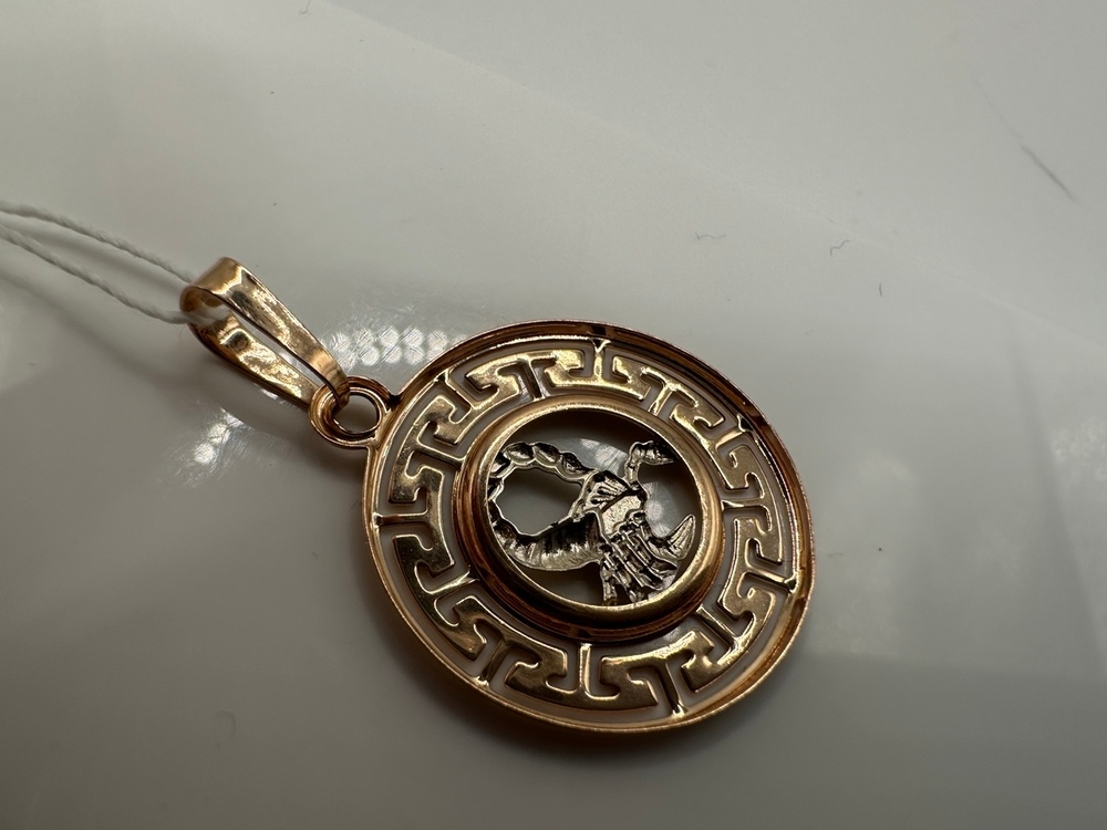 ПОДВЕСКА ЗНАК ЗОДИАКА СКОРПИОН (Au 585)