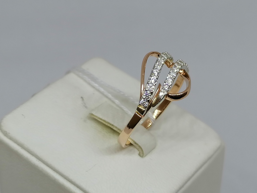 КОЛКМИ585 КОЛЬЦО С КАМНЯМИ (Au 585)