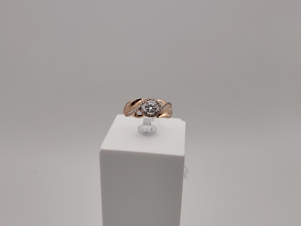 КОЛКМИ585 КОЛЬЦО С КАМНЯМИ (Au 585)