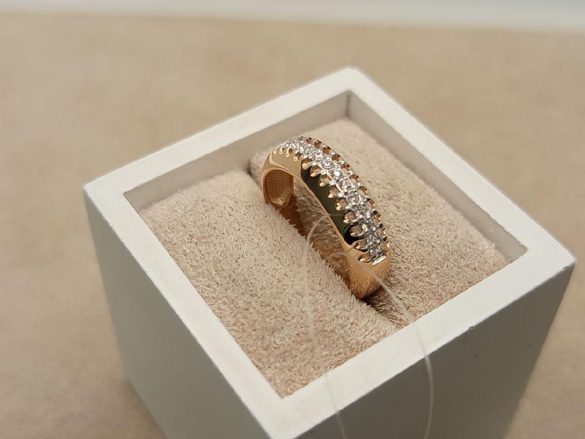 КОЛЬЦО С КАМНЯМИ (Au 585)