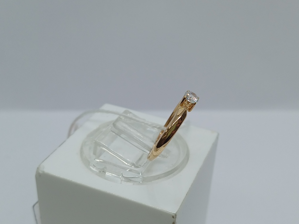 КОЛКМ585 КОЛЬЦО С КАМНЕМ (Au 585)