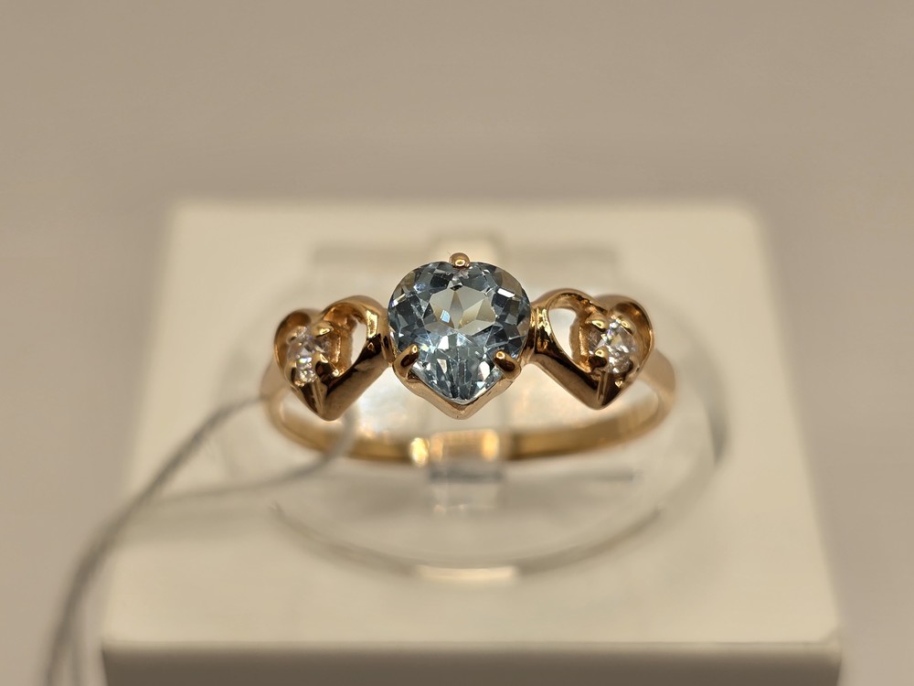 КОЛЬЦО С КАМНЯМИ (Au 585)