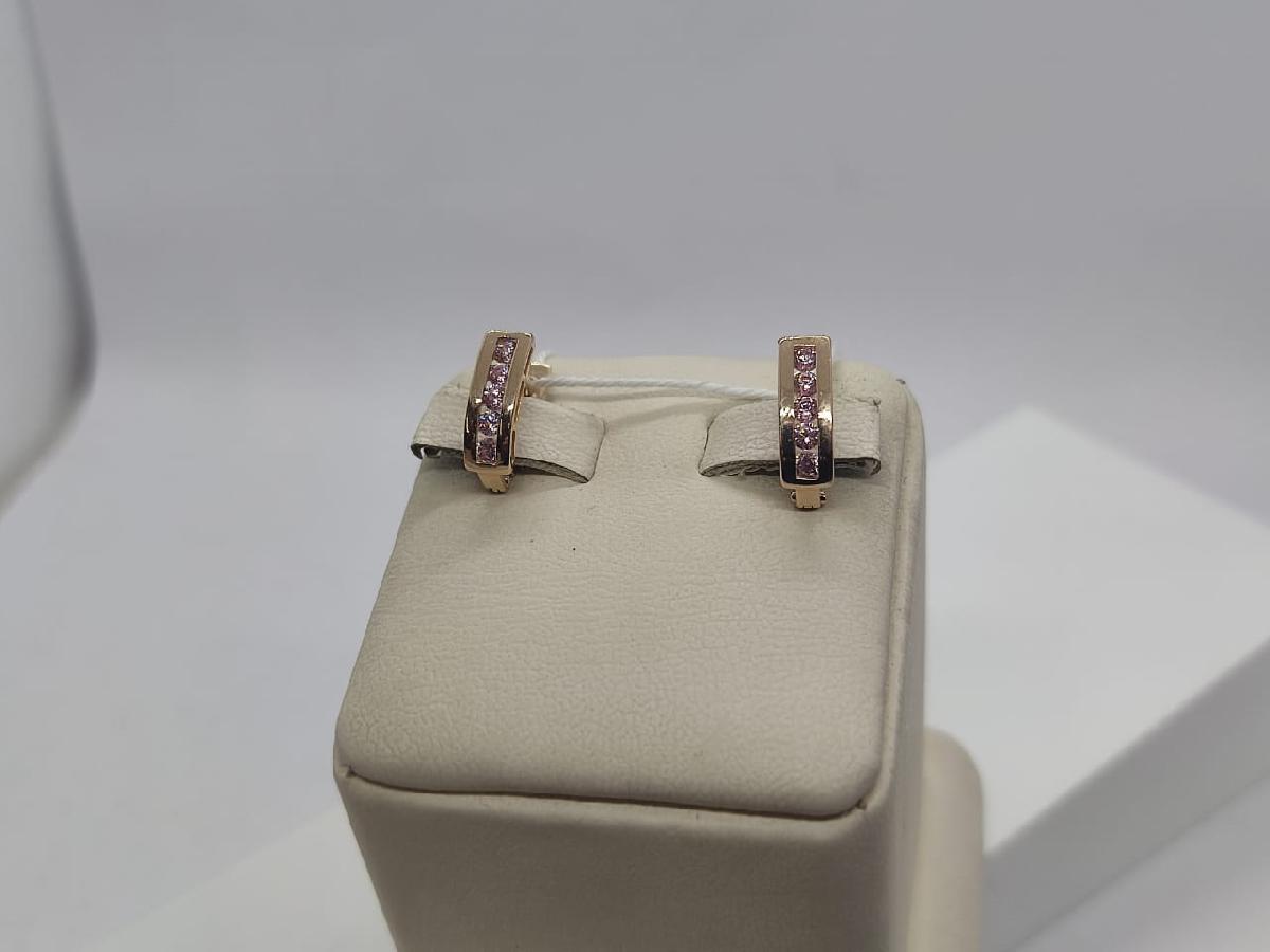 СКМИ585 СЕРЬГИ С КАМНЯМИ (Au 585)