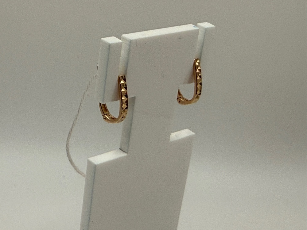 СЕРЬГИ БЕЗ КАМНЯ (Au 585)