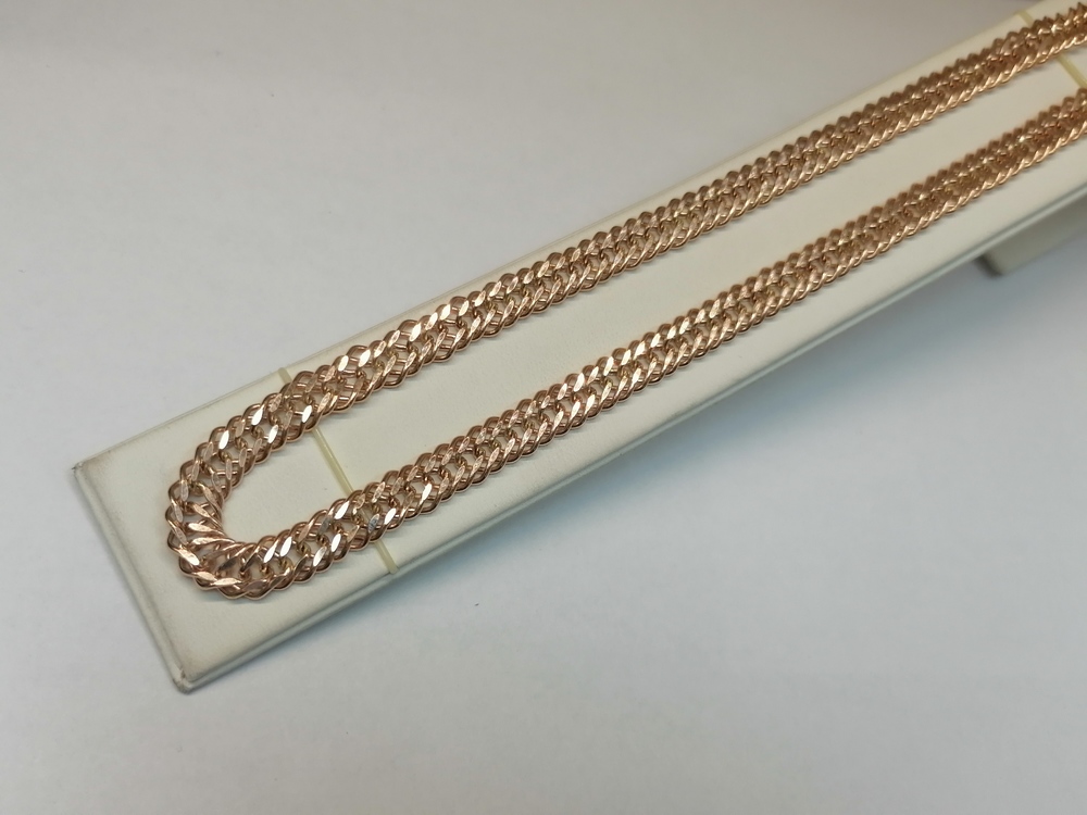 ЦЕПЬ ПУСТОТЕЛАЯ Ромб тройной (Au 585)