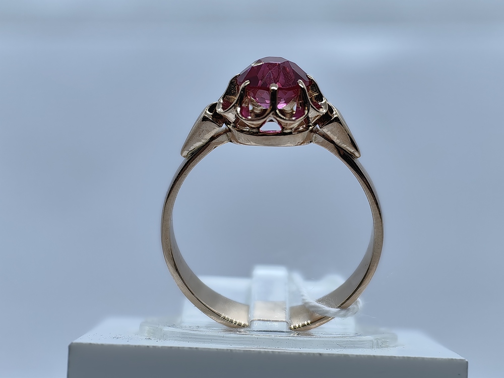 КОЛКМ583 КОЛЬЦО С КАМНЕМ (Au 583)