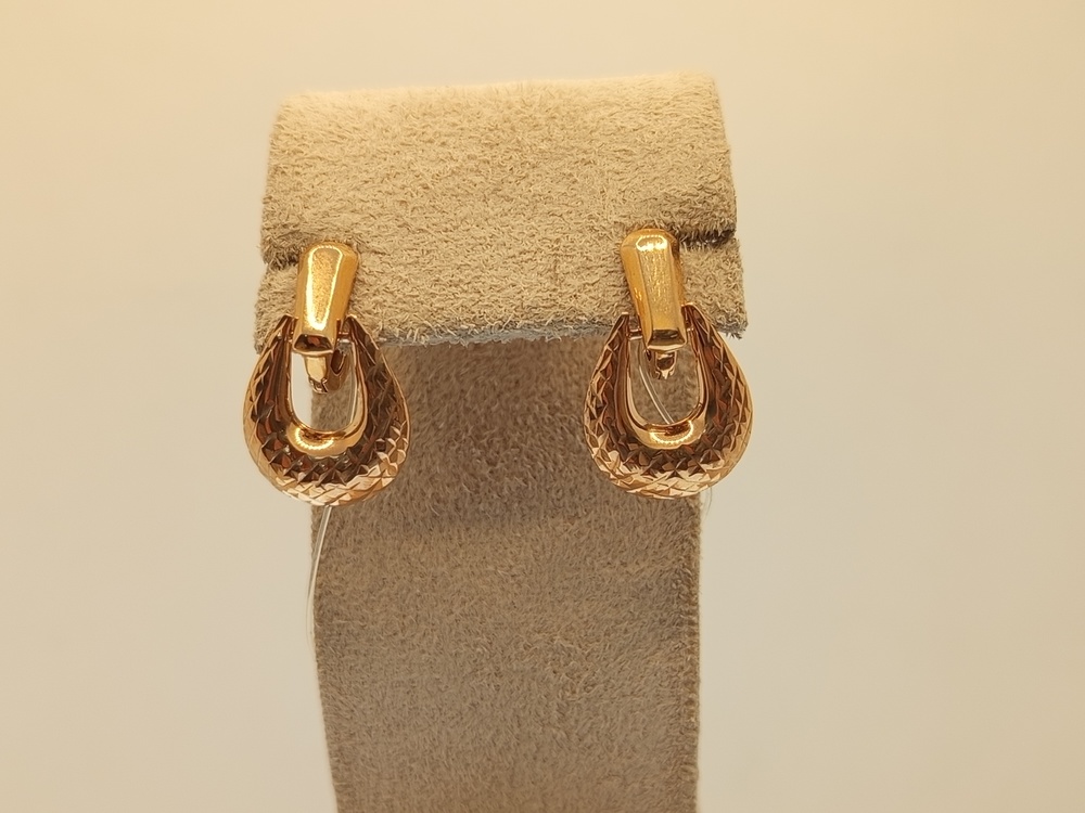 СЕРЬГИ БЕЗ КАМНЯ (Au 585)